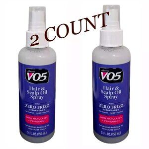 2 X Alberto V05 Hair & Scalp Oil Spray with Marula Oil + Peppermint 5 FL…